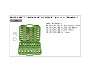 Trusa 30 tubulare biti 1/2&quot;, IMBUS