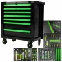 Dulap verde cu 7 sertare XL,