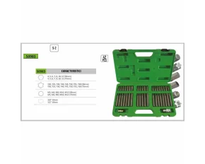 TRUSA SPECIALA CU 42 CAPETE DE SURUBELNITA PENTRU SURUBURI TORX SI SURUBURI DE 12 SI 6 FETE
