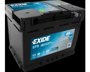 BATERIE EXIDE EFB 60AH 640A 242X 175X190 +DR