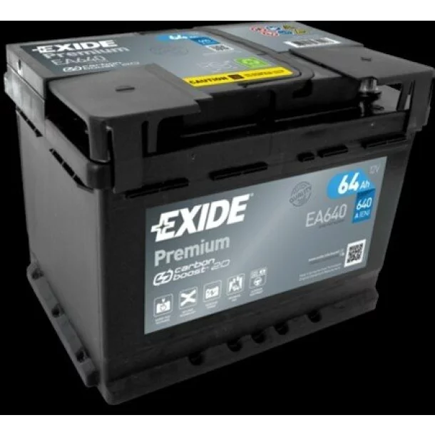 BATERIE EXIDE PREMIUM 64AH 640A 242X 175X190 +DR