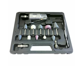 TRUSA DE 16 PIESE CU POLIZOR DREPT PNEUMATIC