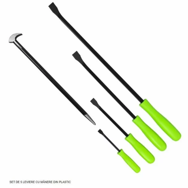 SET DE 5 LEVIERE CU MANERE DIN PLASTIC
