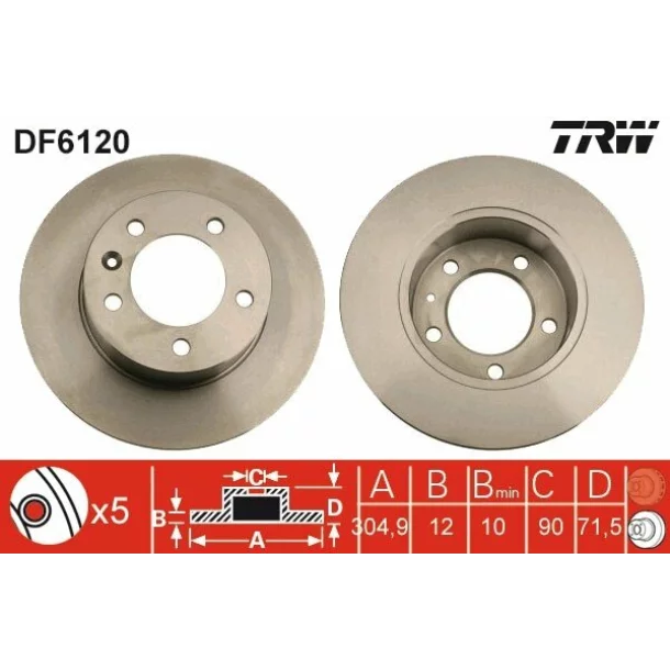 Disc frana DF6120