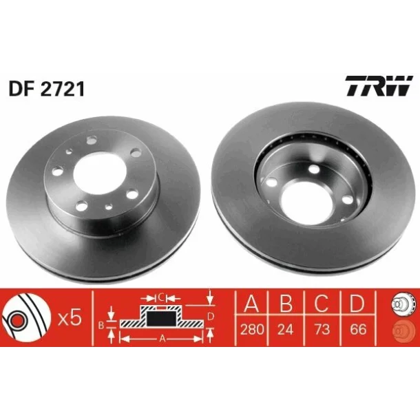 Disc frana DF2721