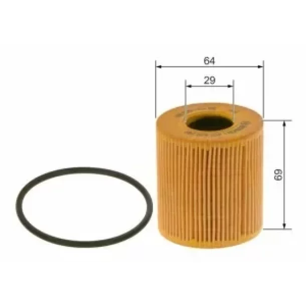 Pachet filtre Bosch+ulei Total revizie completa Peugeot 2.2 2006-2011, Citroen 2.2 2006-2011