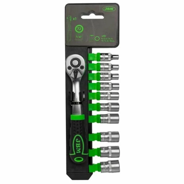 CLICHET CU 72 DINTI 1/4&quot; CU SET TUBULARE