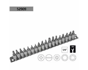 Set capete tubulare 1/4&quot; (18 piese)