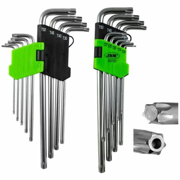 Set de 9 chei torx &quot;L&quot; lungi