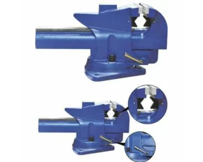 MENGHINA FIXA 150MM + BAZA ROTATIVA 23Kg, (cu deschidere imediata prin levier)