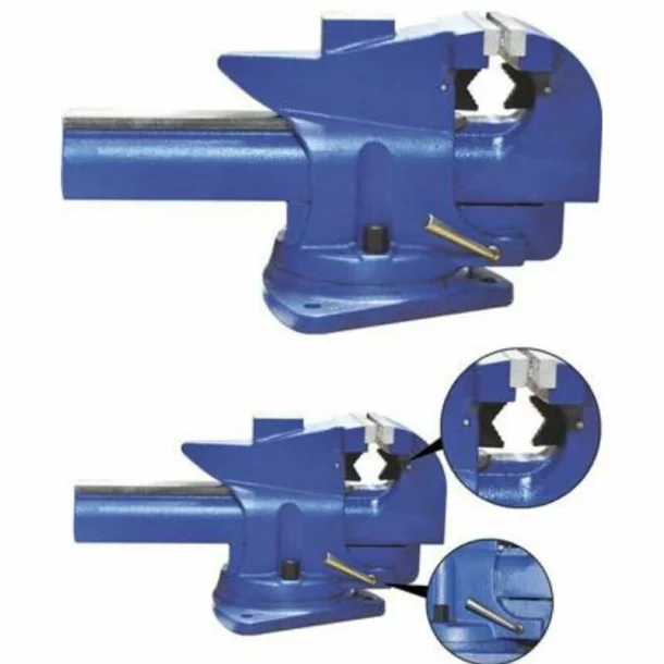 MENGHINA FIXA 150MM + BAZA ROTATIVA 23Kg, (cu deschidere imediata prin levier)