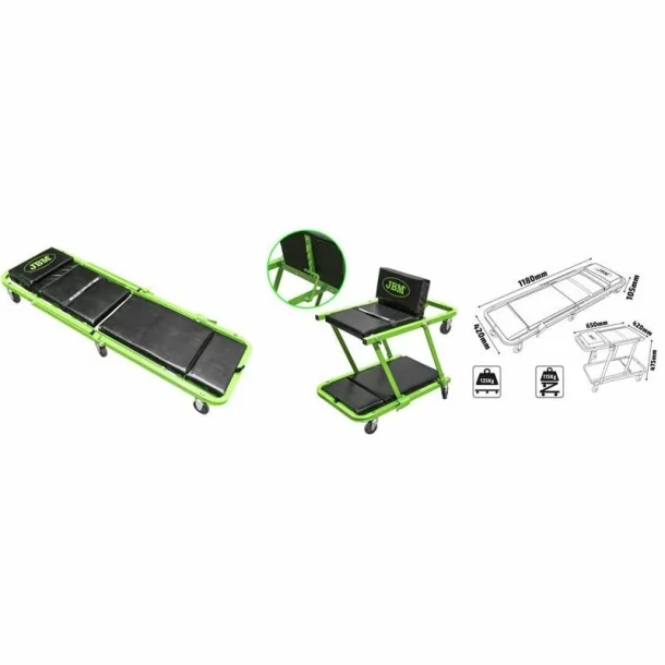TARGA SERVICE AUTO 2 in 1, se transforma in scaun, capacitate 150kg, 7 roti