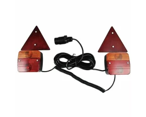 Kit magnetic lampi remorca cu cablu lung de 7m, cablu intre lampi de 2,5m