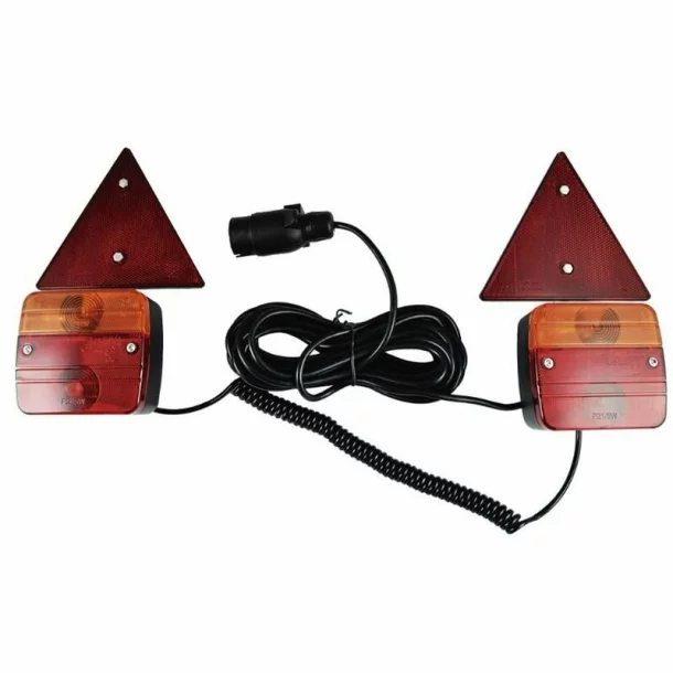 Kit magnetic lampi remorca cu cablu lung de 7m, cablu intre lampi de 2,5m