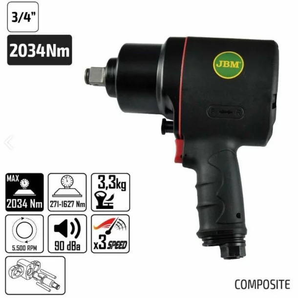 Pistol de impact 3/4&quot; composite
