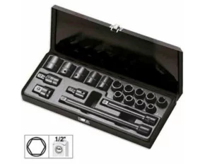 SET DE 14 TUBULARE DE IMPACT SCURTE 1/2&quot;