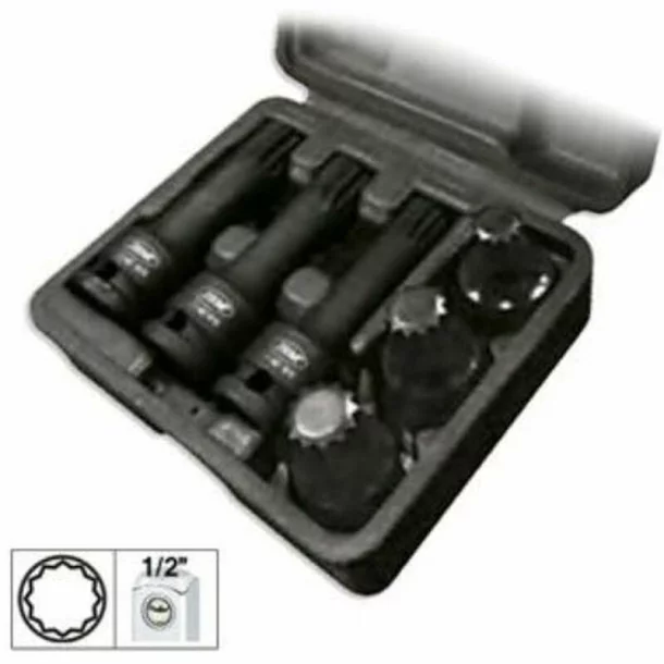 SET DE 6 TUBULARE XZN DE 1/2&quot; DE IMPACT