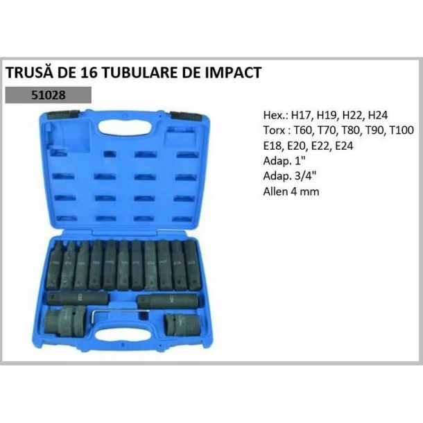 TRUSA DE 16 TUBULARE DE IMPACT