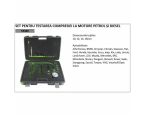 Set pentru testarea compresiei la motoarele pe benzina si diesel