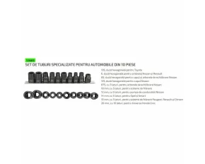 SET DE TUBURI SPECIALIZATE PENTRU AUTOMOBILE DIN 10 PIESE