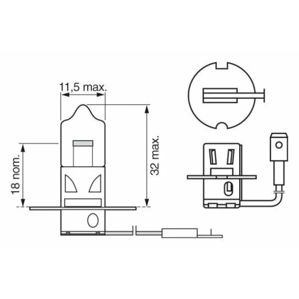 1 987 302 031   Bec, far faza lunga H3