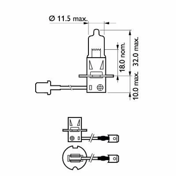 PHI 12336LLECOC1   Bec, far faza lunga H3