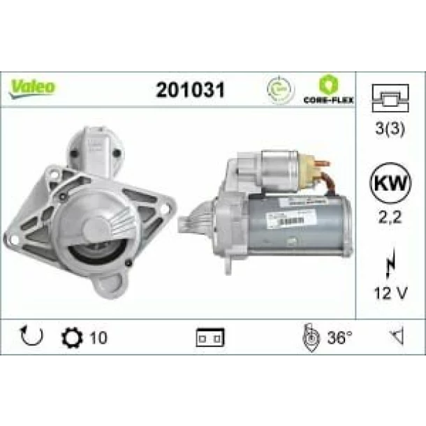 Electro-motor(starter)VAL201031 Renault Master