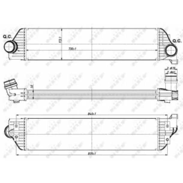 Intercooler, compresor