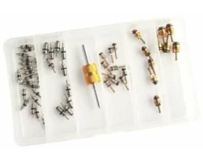 PROFITOOL - Set valve pentru sistemele de aer conditionat, supape pt R12a si R134A. Contine 51 piese