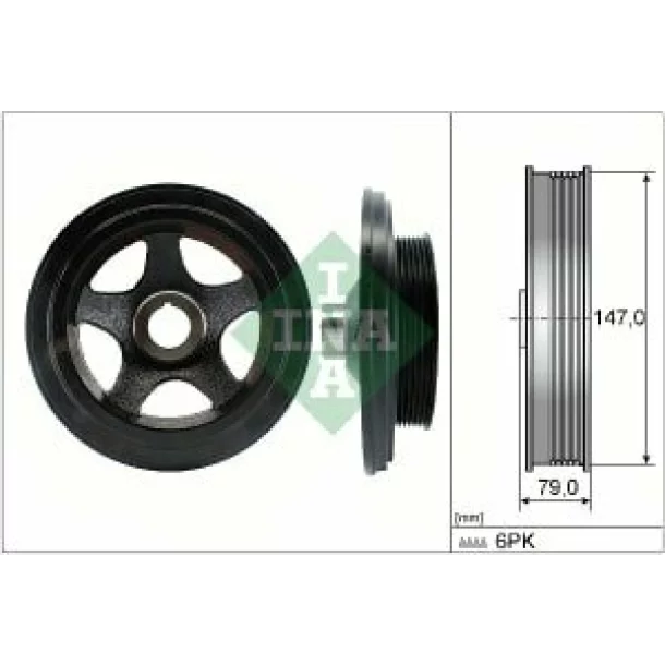 Fulie curea, arbore cotit SPRINTER 311 CDI