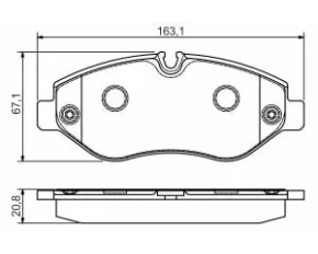 Set placute frana,frana disc SPRINTER 311 CDI