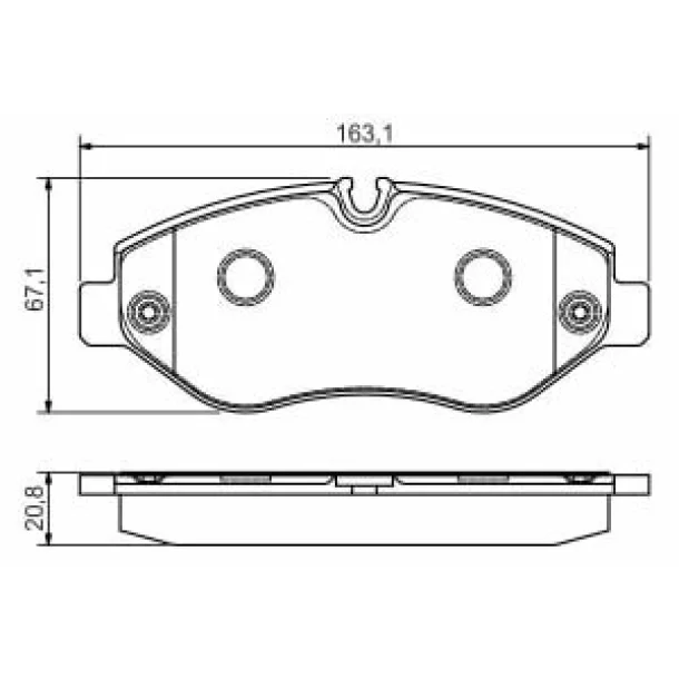 Set placute frana,frana disc SPRINTER 311 CDI