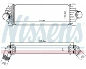 Intercooler, compresor TRANZIT CUSTOM 2.0