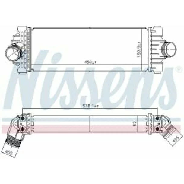 Intercooler, compresor TRANZIT CUSTOM 2.0