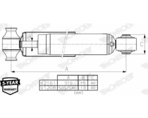 Amortizor TRANSIT CUSTOM 2.0