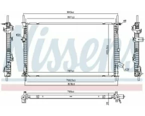 Radiator, racire motor TRANSIT CUSTOM 2.0